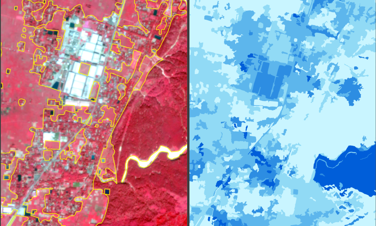 Spatially representative training-sample research
